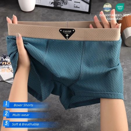 cool ice silk men’s boxer shorts underwear