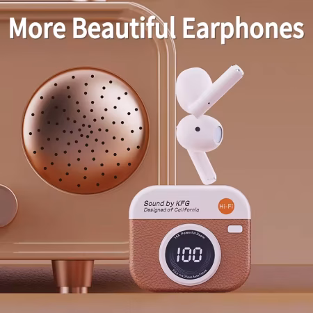 wireless retro style earbuds