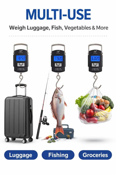 digital hanging weight scale, portable hanging electronic hook scale black weight machine digital