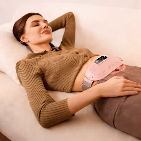 heating pad for period cramps & vibration sliming massage belt